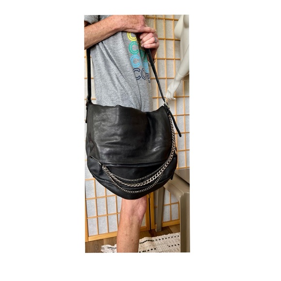 Jimmy Choo Large Biker Chain Hobo Bag - Picture 5 of 14